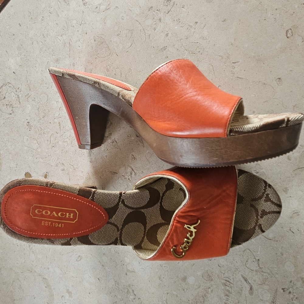 COACH Kathie heels size 6.5 B - Picture 2 of 6